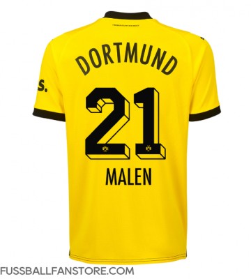 Borussia Dortmund Donyell Malen #21 Replik Heimtrikot 2023-24 Kurzarm